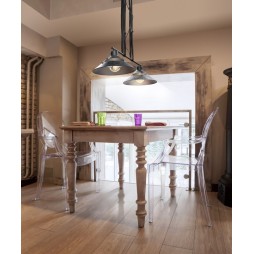 Lampara 2 luces negro oxido Industrial Mantra